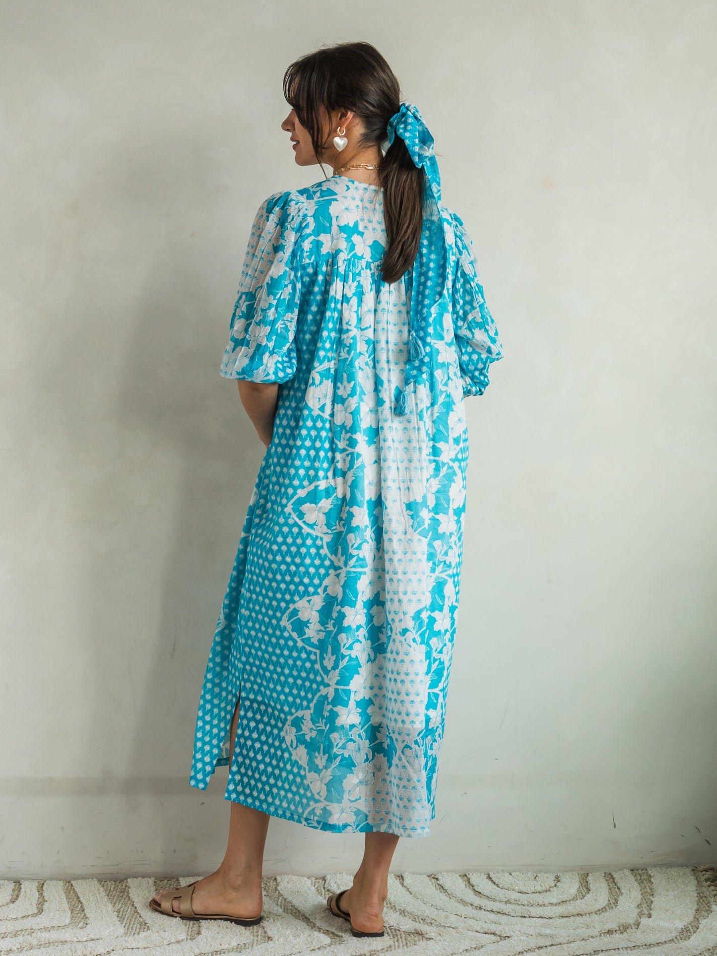 'ADVENTURE' DRESS IN TURQUOISE