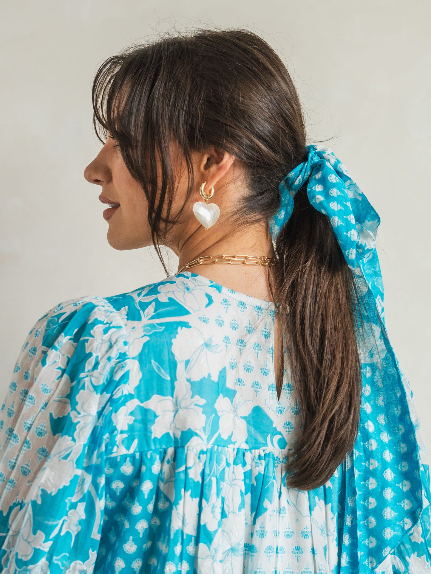 'ADVENTURE' DRESS IN TURQUOISE