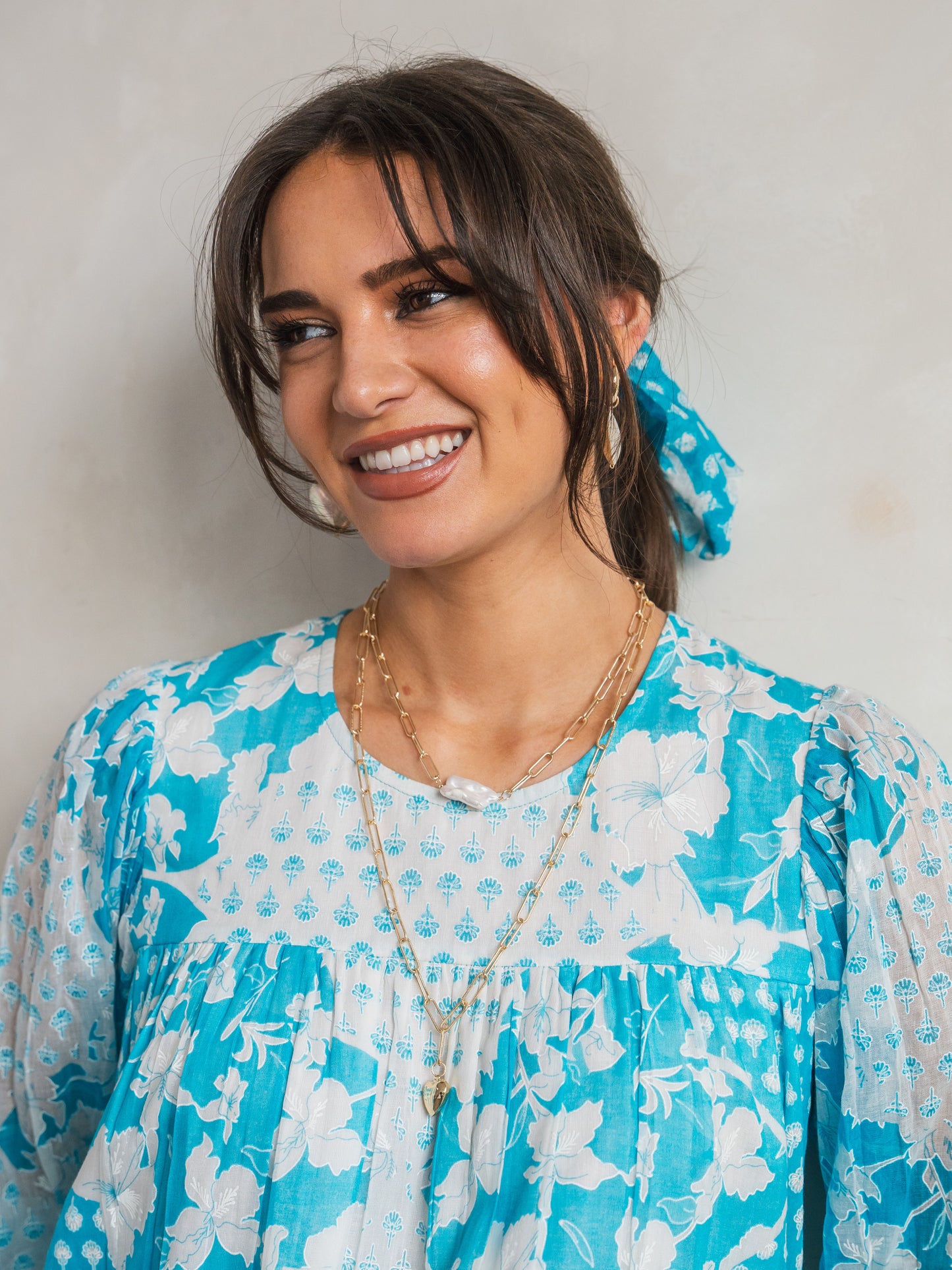 'ADVENTURE' DRESS IN TURQUOISE