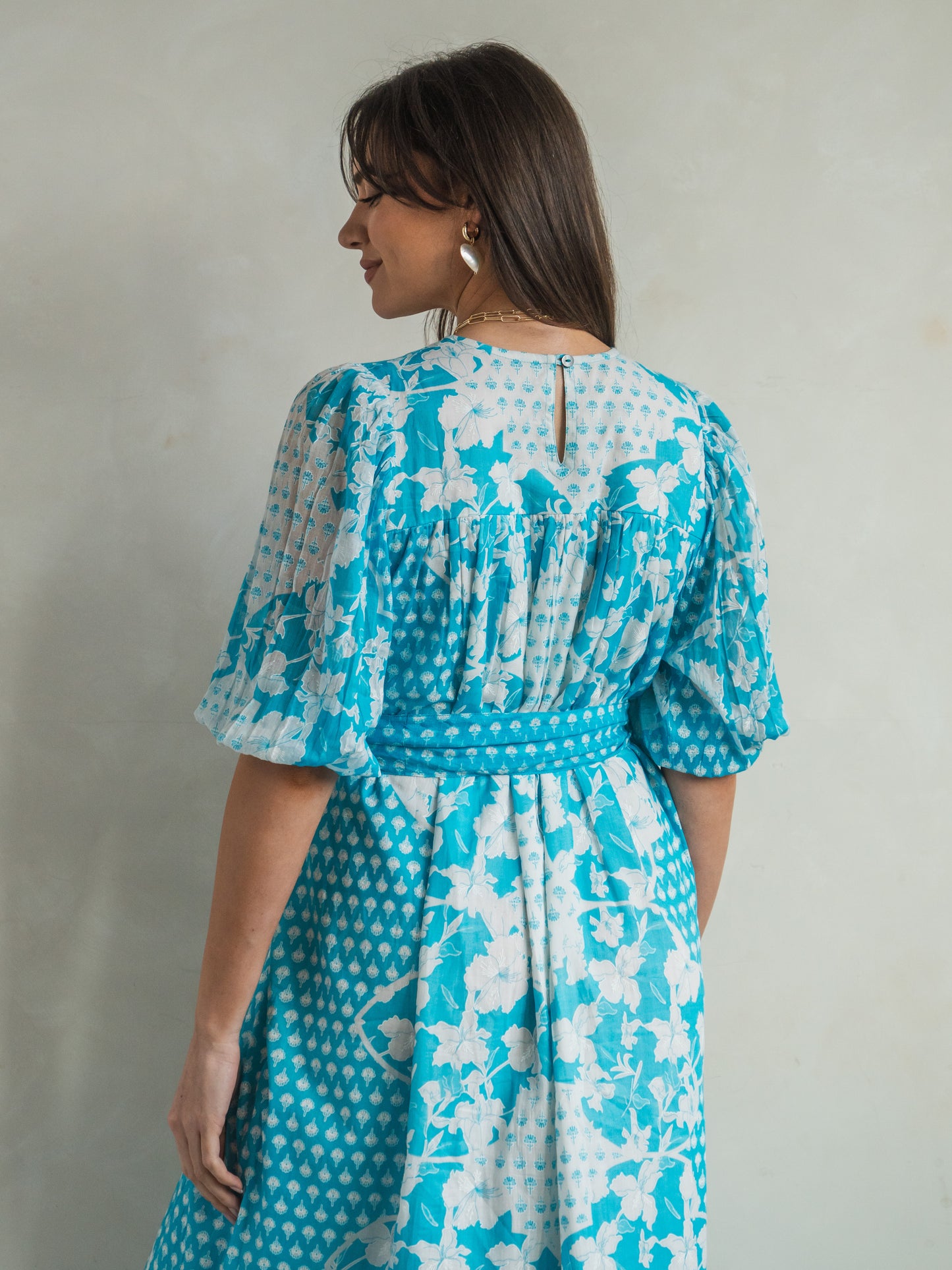 'ADVENTURE' DRESS IN TURQUOISE