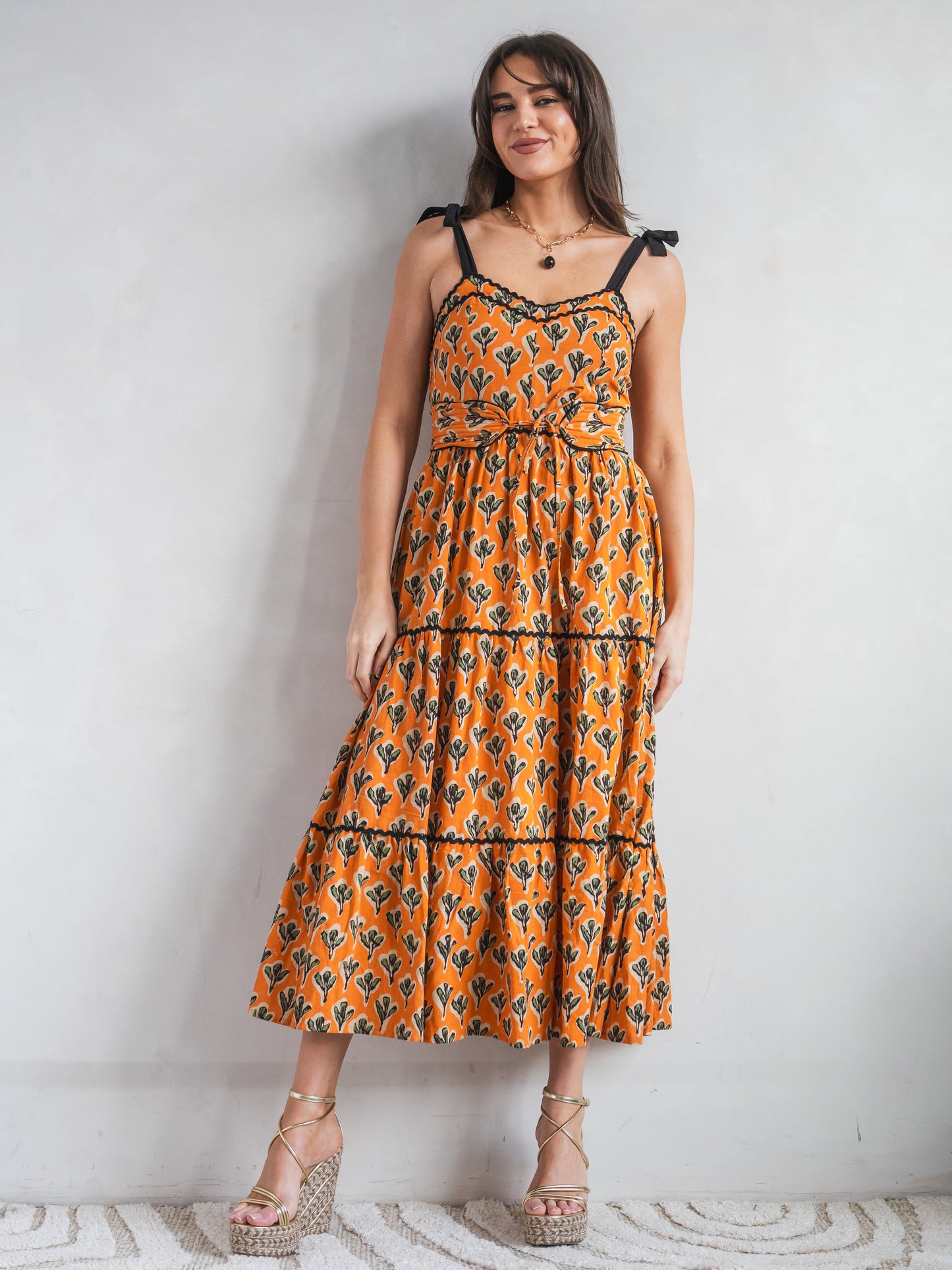 'AMORE' DRESS IN CACTUS ORANGE