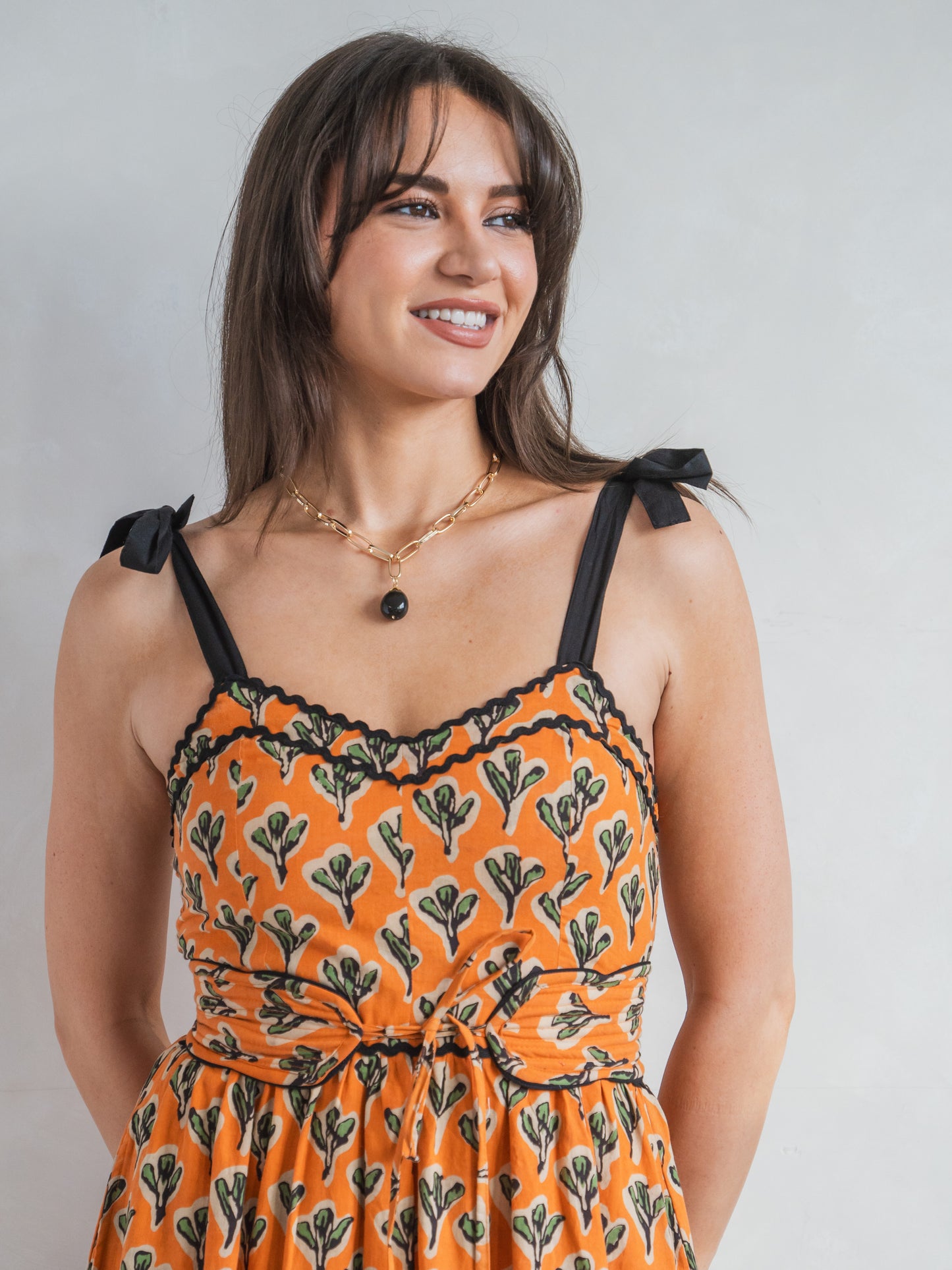 'AMORE' DRESS IN CACTUS ORANGE