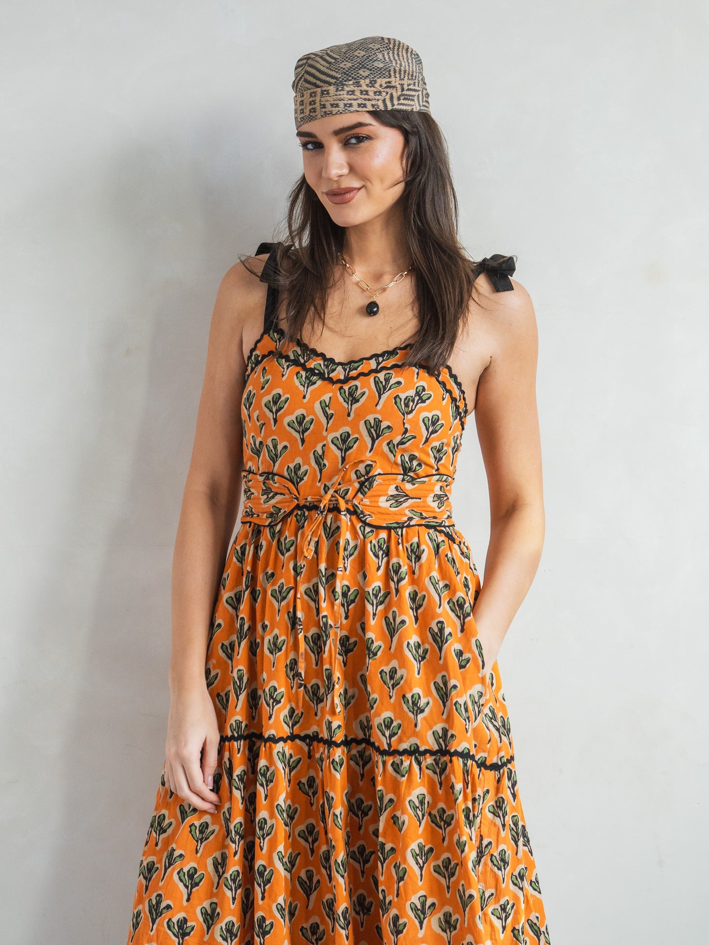 'AMORE' DRESS IN CACTUS ORANGE