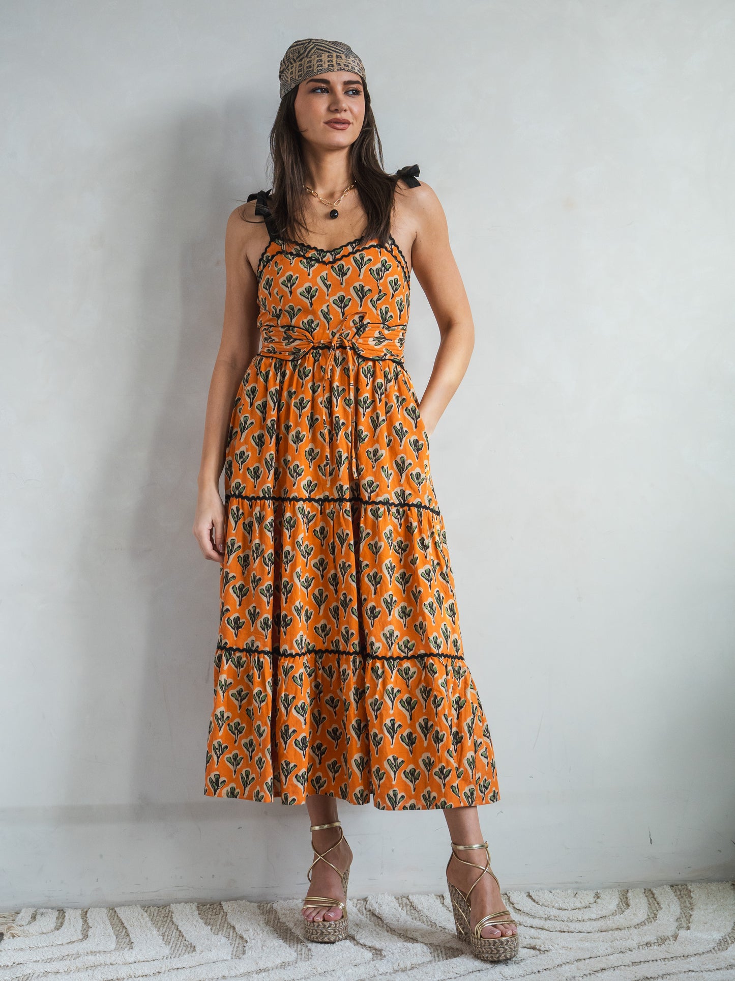 'AMORE' DRESS IN CACTUS ORANGE