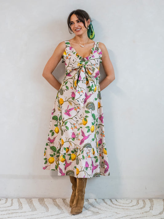 'AURORA' DRESS IN LEMON GROVE