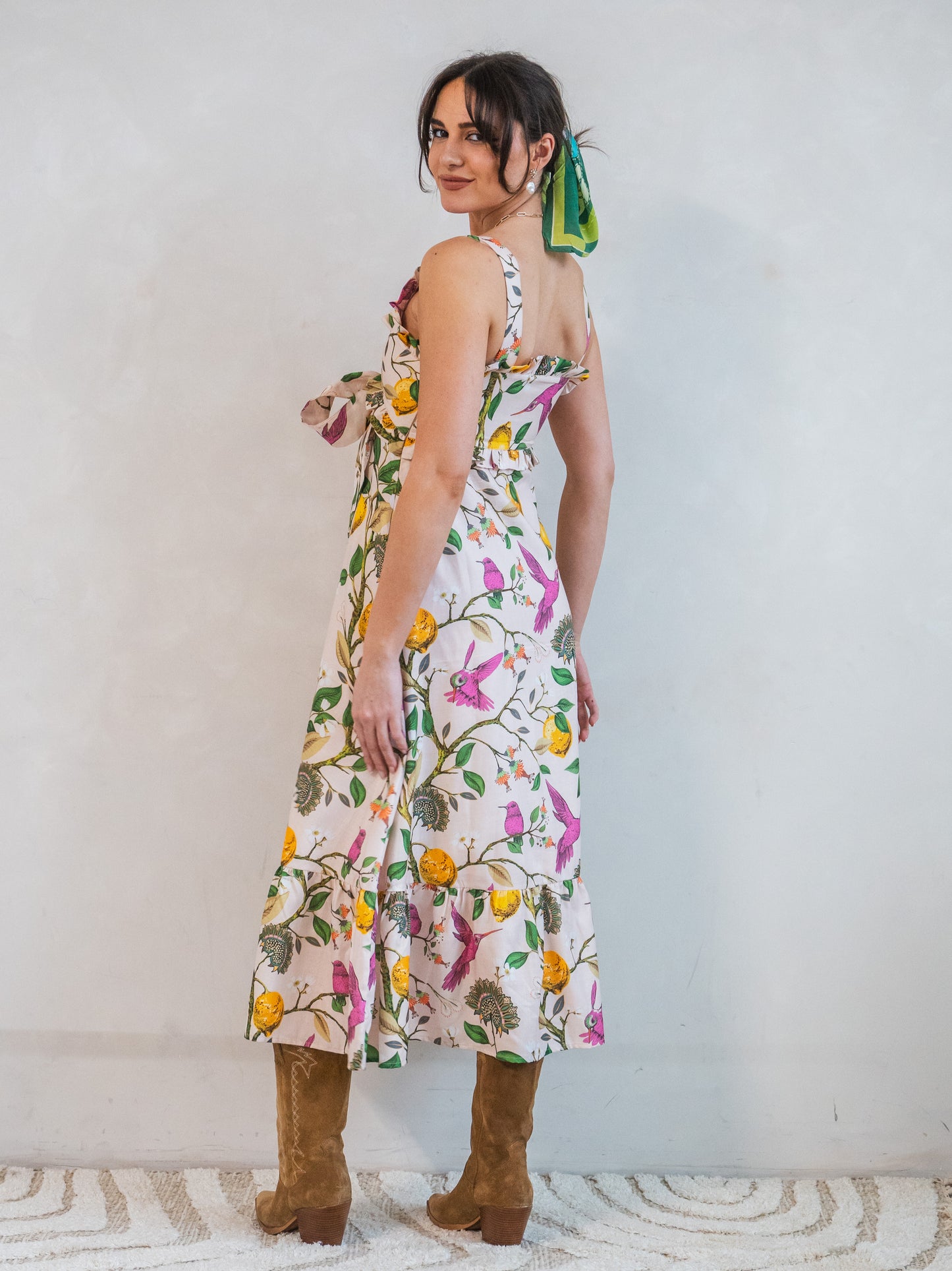 'AURORA' DRESS IN LEMON GROVE