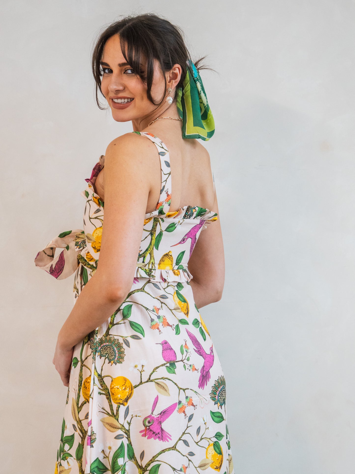'AURORA' DRESS IN LEMON GROVE