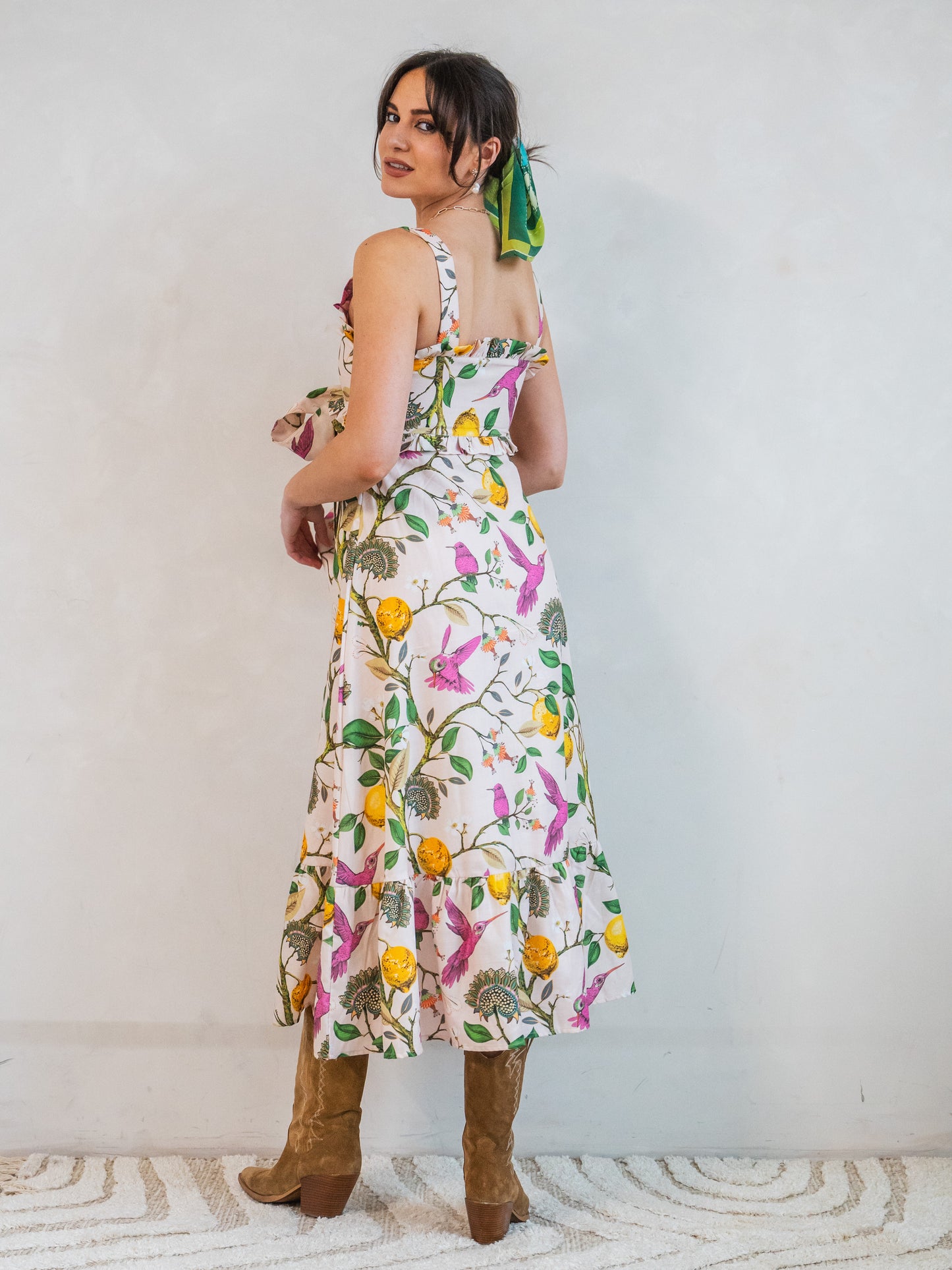 'AURORA' DRESS IN LEMON GROVE