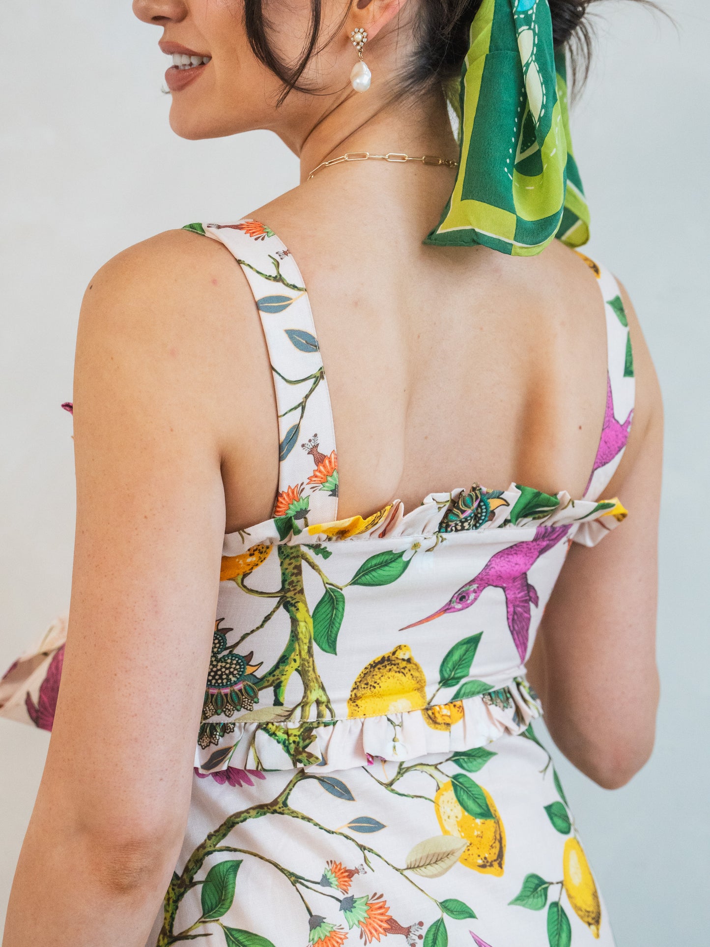 'AURORA' DRESS IN LEMON GROVE