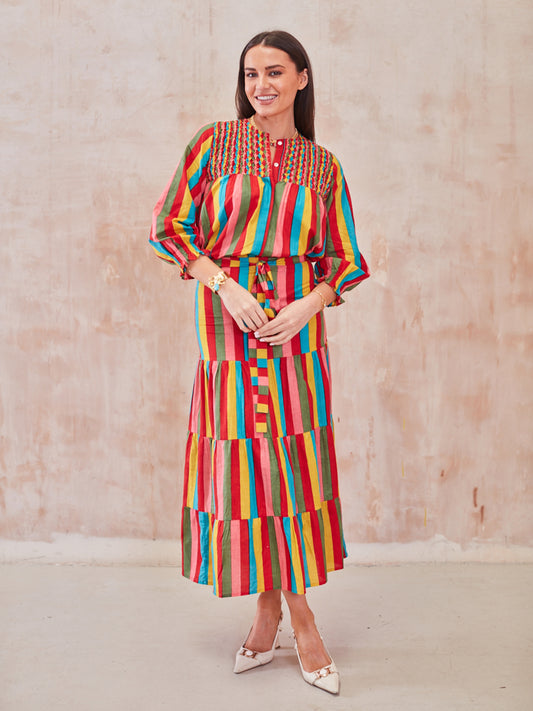 'BEACH TO BAR' BLOUSE IN CARNIVALE