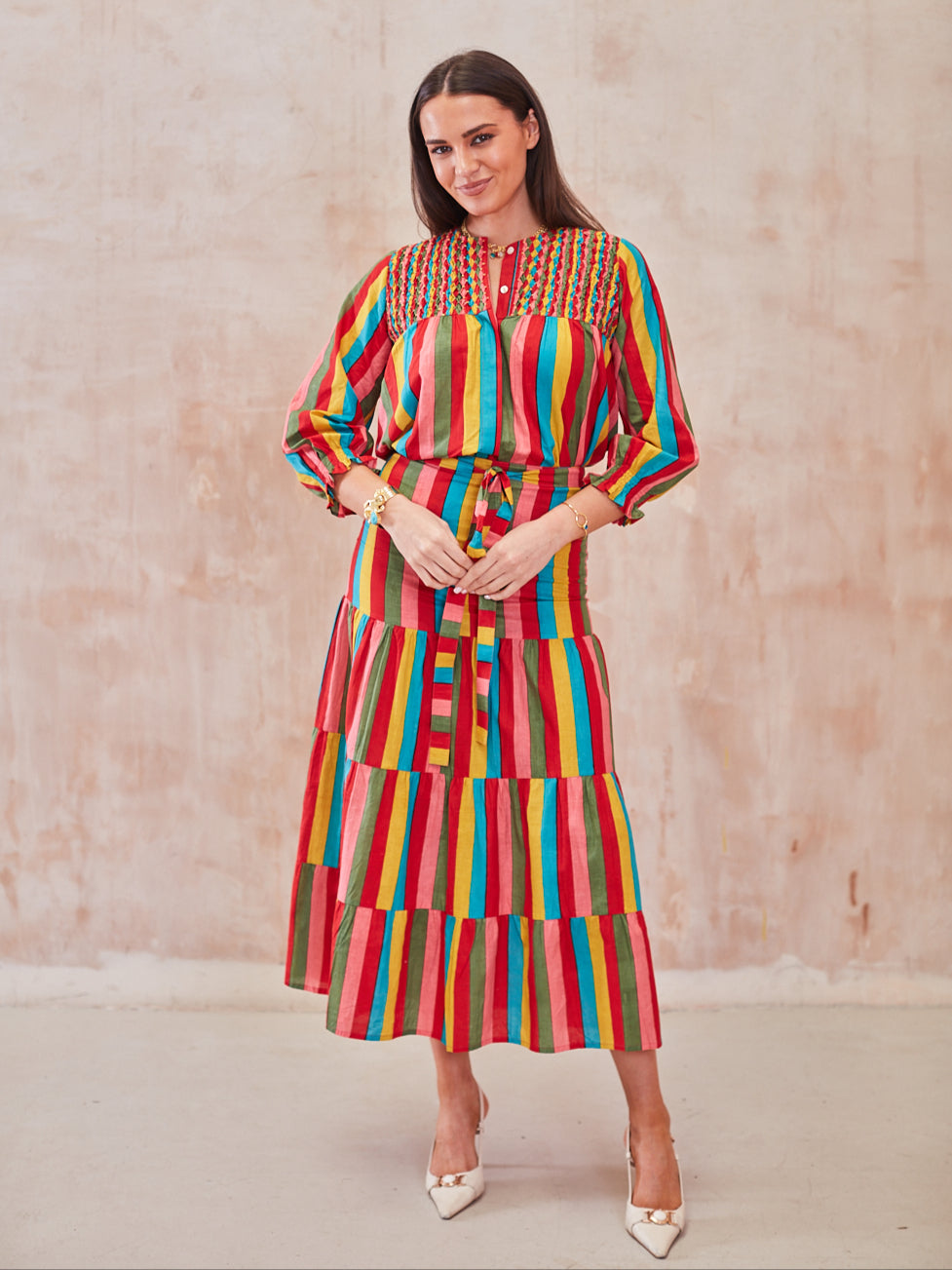 'BEACH TO BAR' BLOUSE IN CARNIVALE
