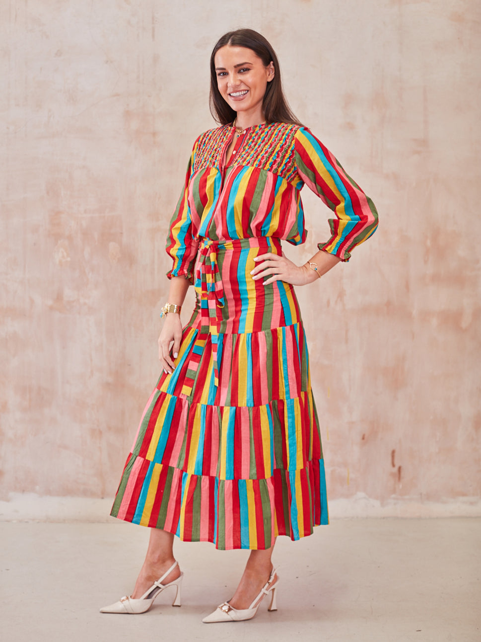 'BEACH TO BAR' BLOUSE IN CARNIVALE