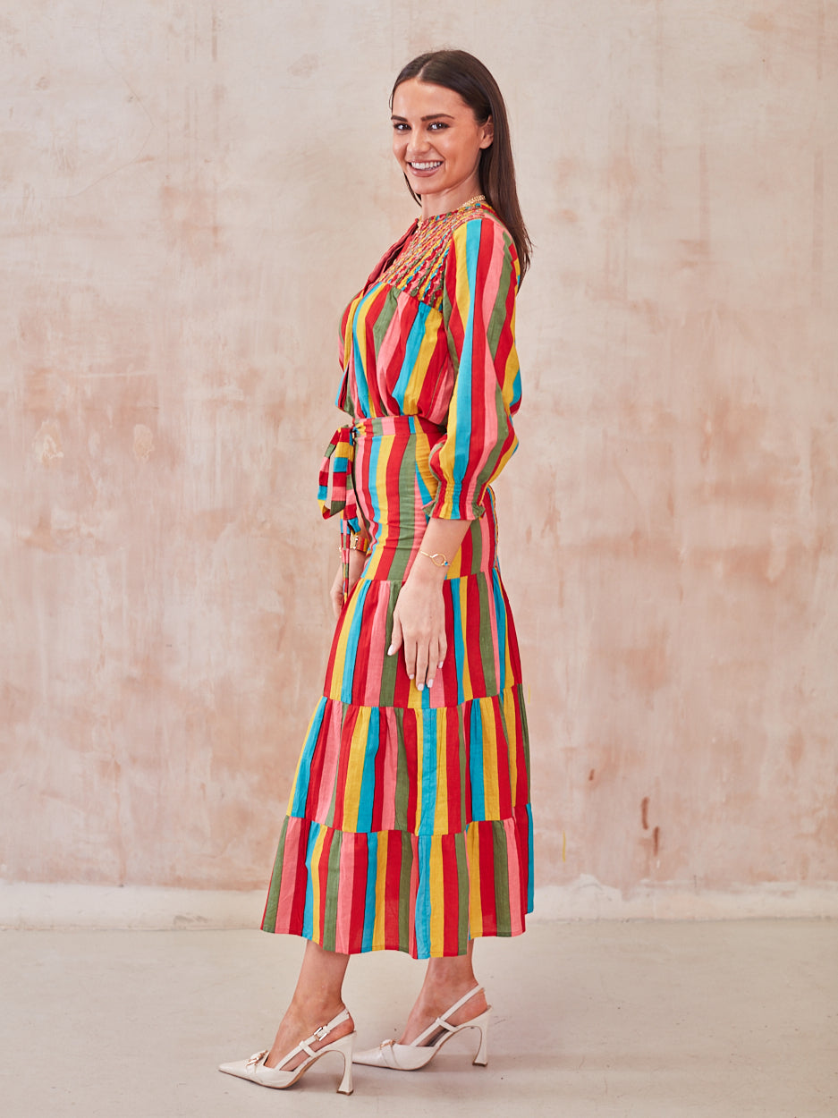 'BEACH TO BAR' BLOUSE IN CARNIVALE