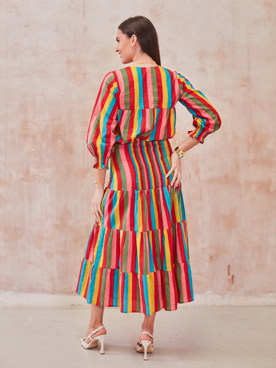 'BEACH TO BAR' BLOUSE IN CARNIVALE