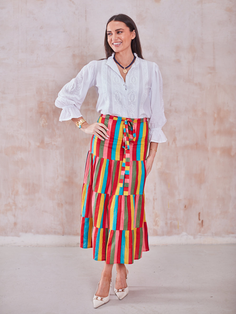 'BEACH TO BAR' SKIRT IN CARNIVALE