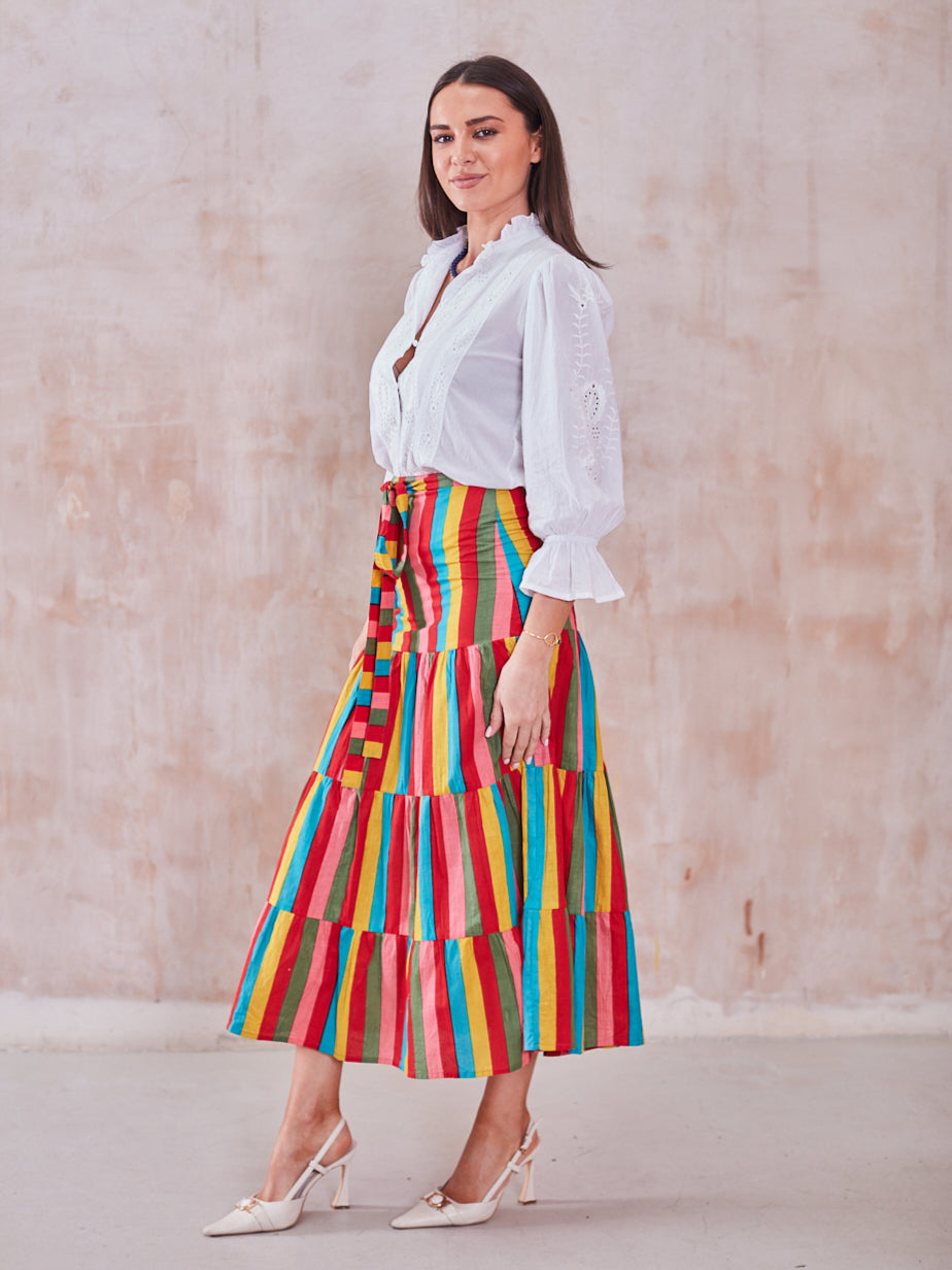 'BEACH TO BAR' SKIRT IN CARNIVALE