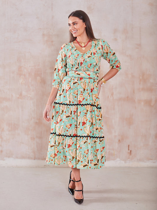 'GRACE' DRESS IN GOLDEN EAGLE