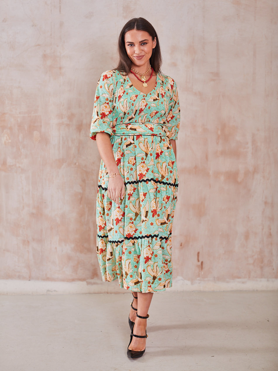 'GRACE' DRESS IN GOLDEN EAGLE