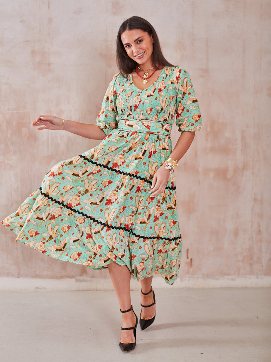 'GRACE' DRESS IN GOLDEN EAGLE