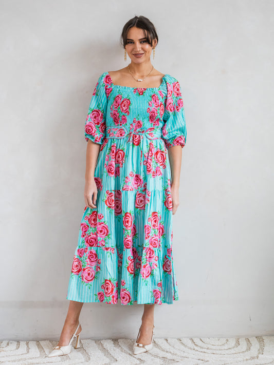'HONOUR' DRESS IN AUSTIN'S ROSE