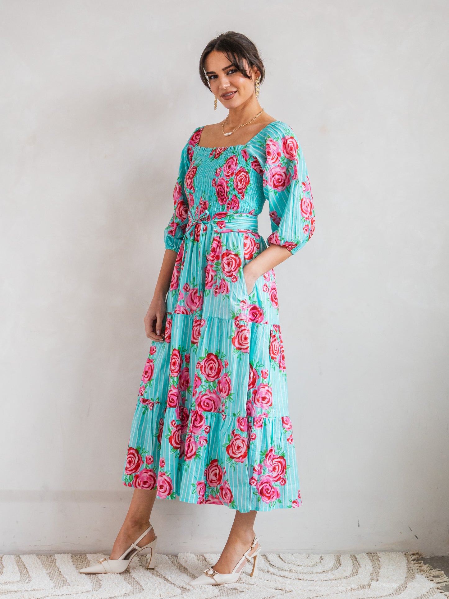 'HONOUR' DRESS IN AUSTIN'S ROSE