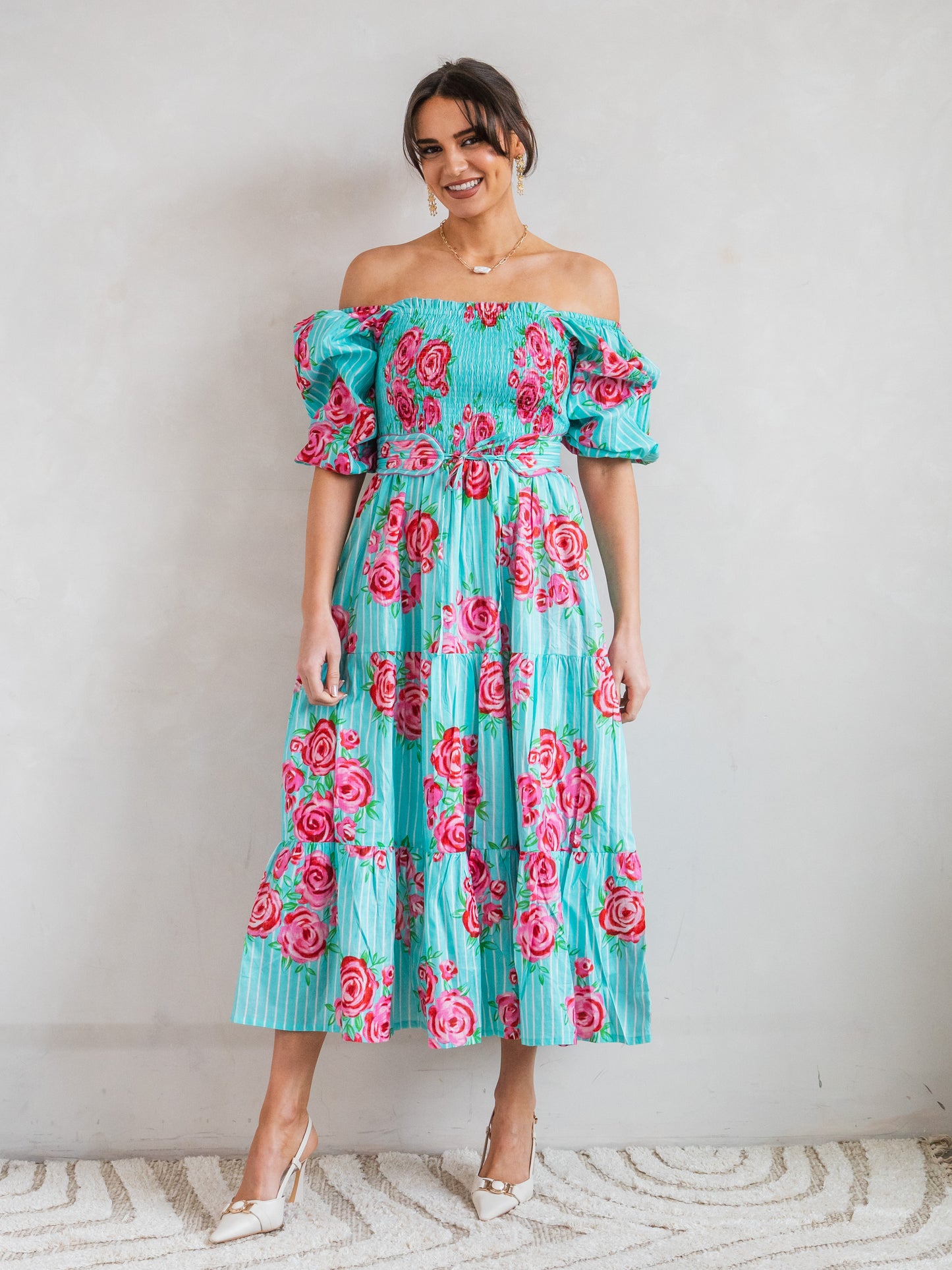 'HONOUR' DRESS IN AUSTIN'S ROSE