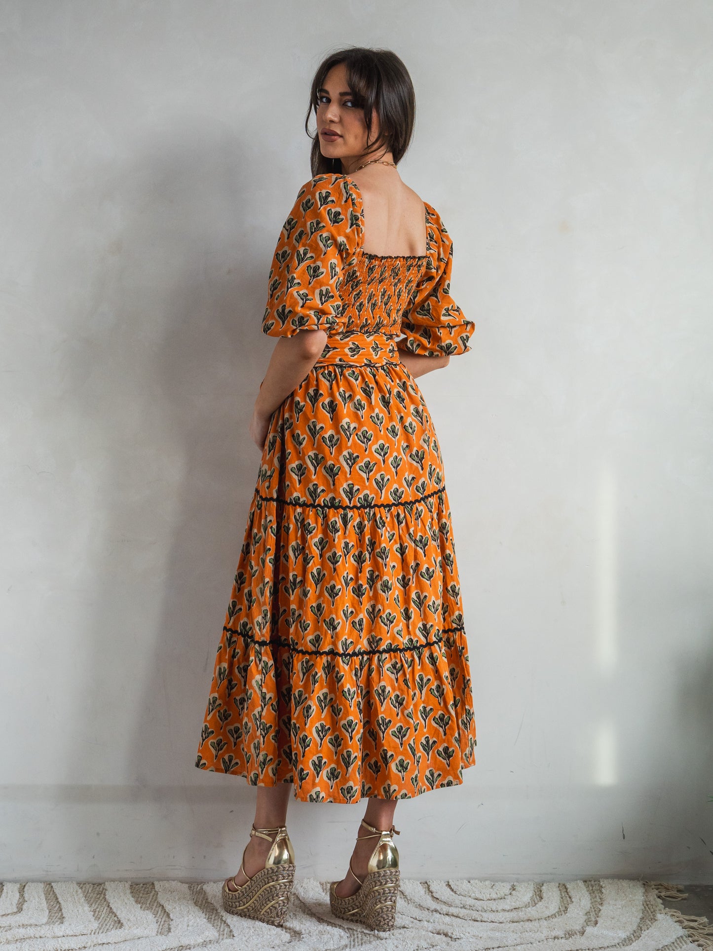 'HONOUR' DRESS IN CACTUS ORANGE