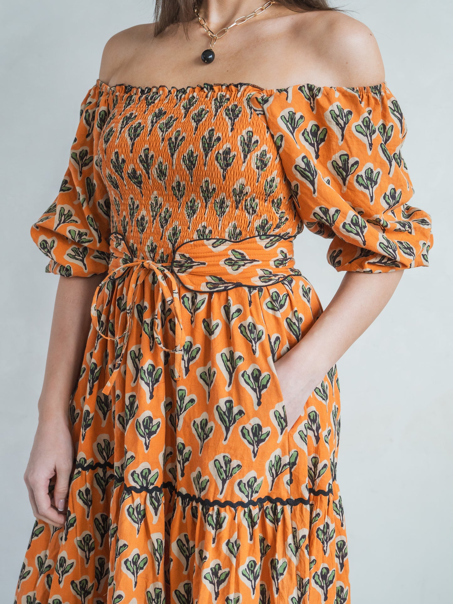 'HONOUR' DRESS IN CACTUS ORANGE