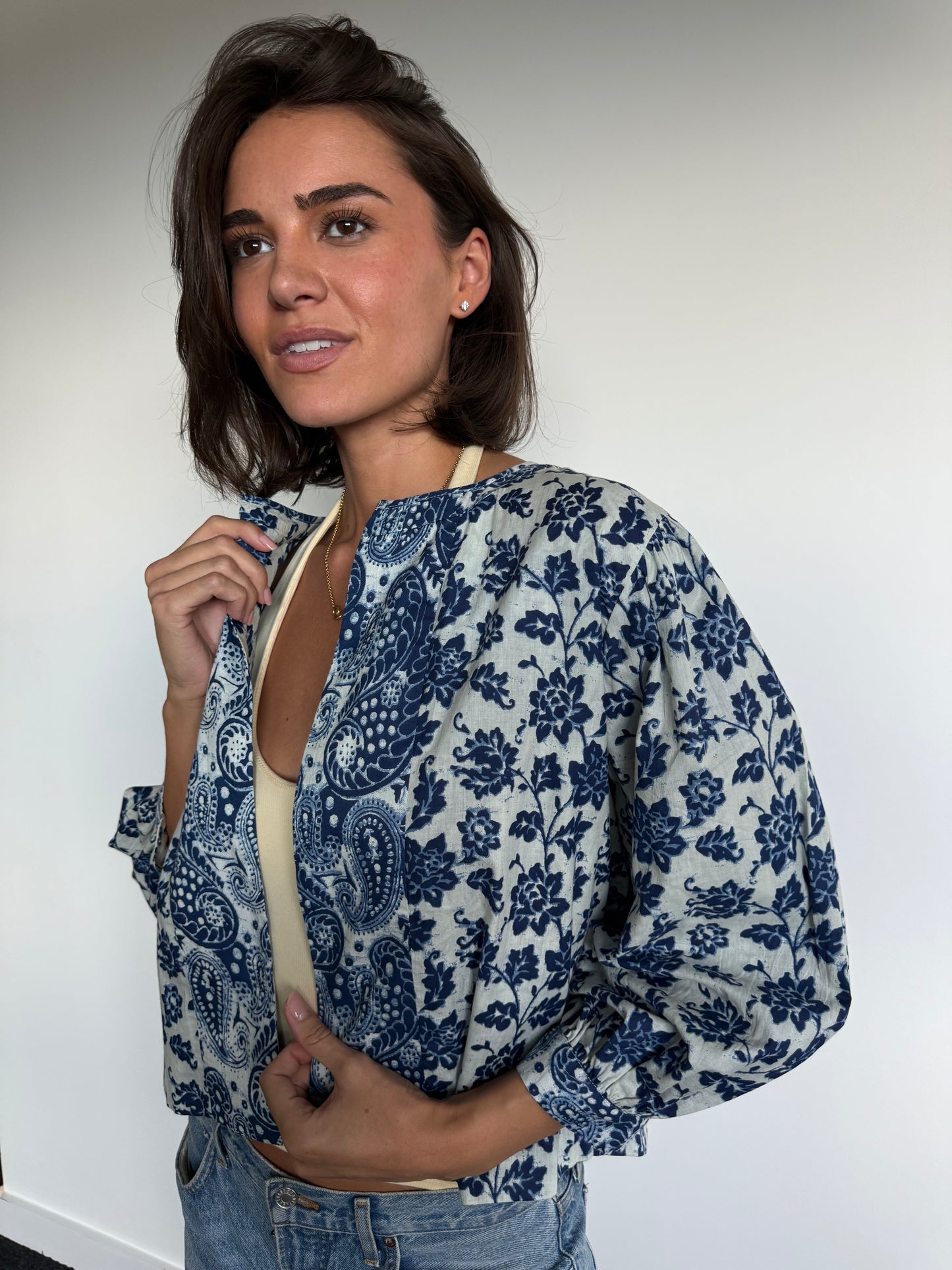 'MUSE' REVERSIBLE JACKET, INDIGO