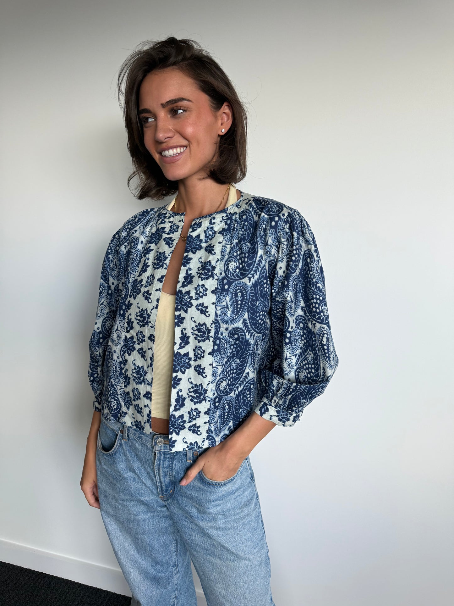'MUSE' REVERSIBLE JACKET, INDIGO
