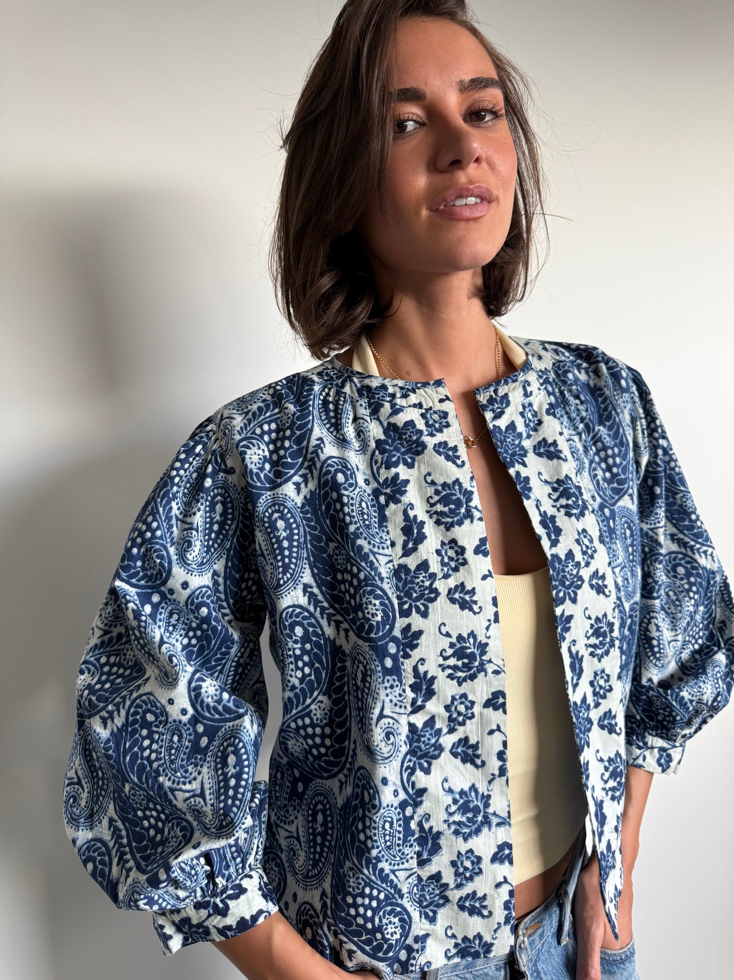 'MUSE' REVERSIBLE JACKET, INDIGO