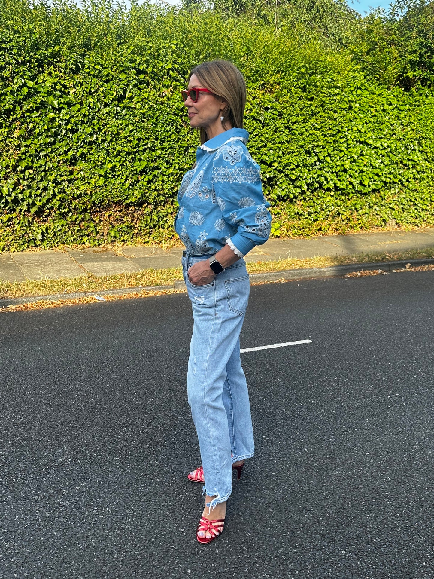 'SANI' BLOUSE IN BLUE