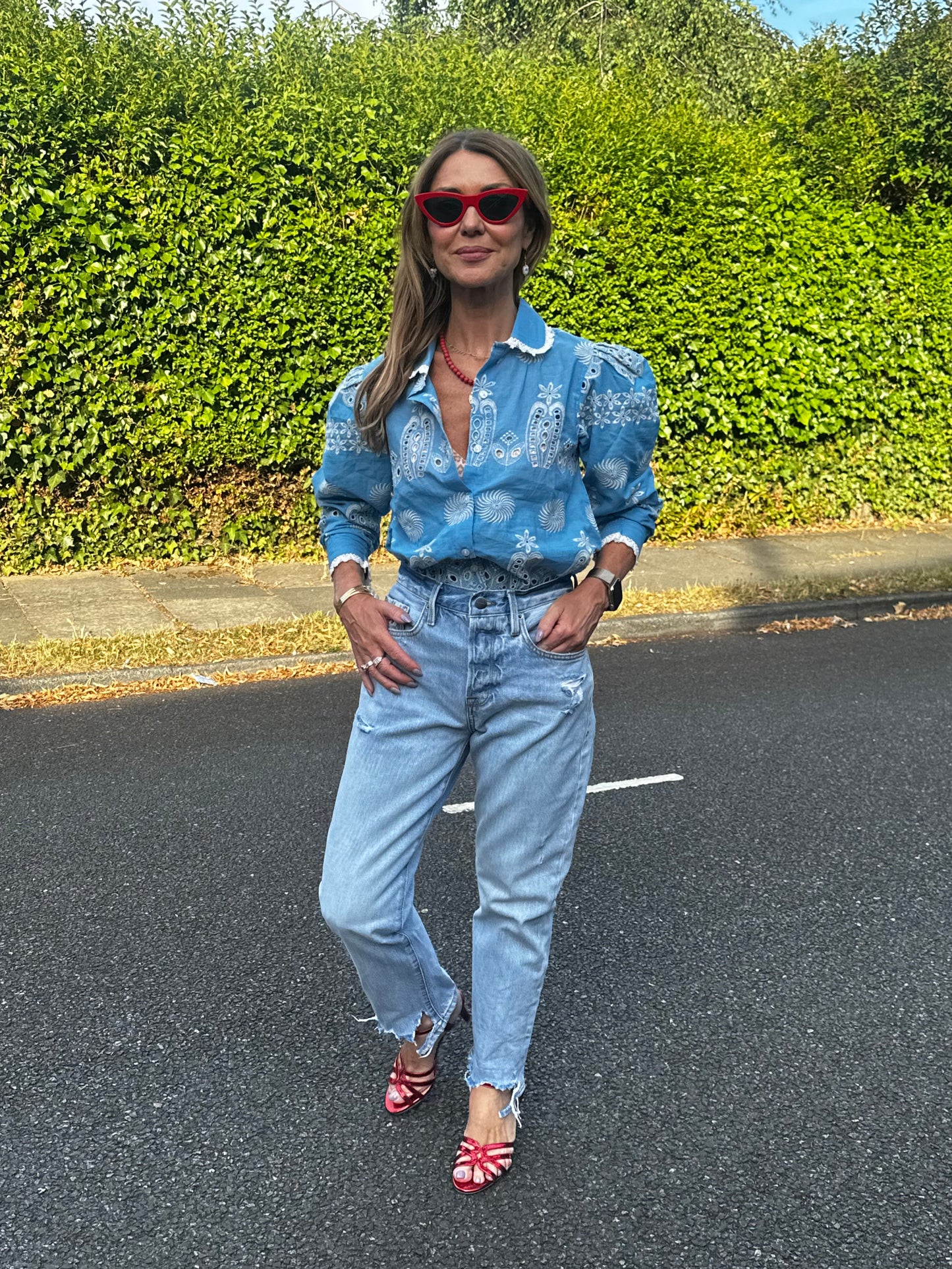 'SANI' BLOUSE IN BLUE