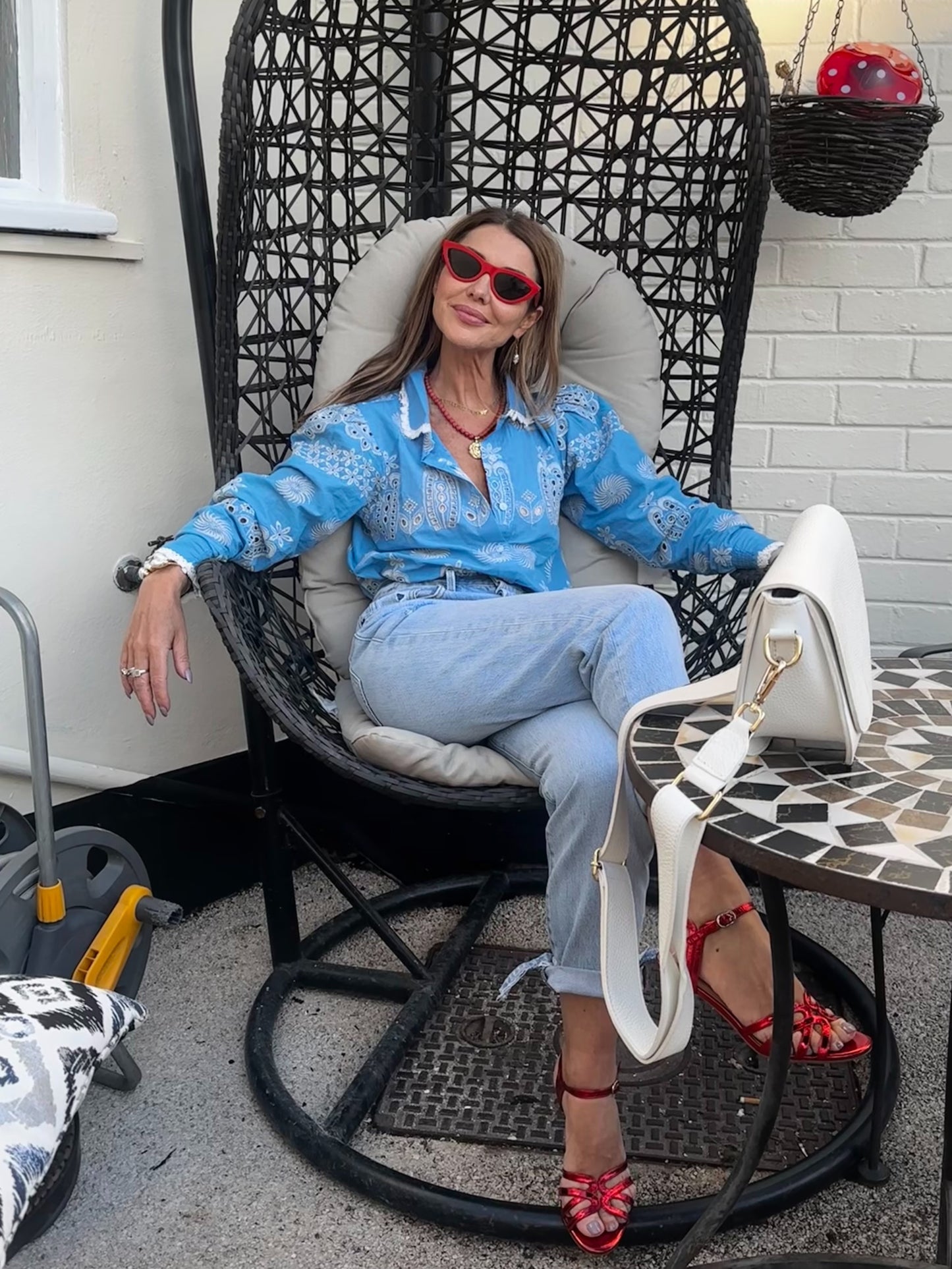 'SANI' BLOUSE IN BLUE
