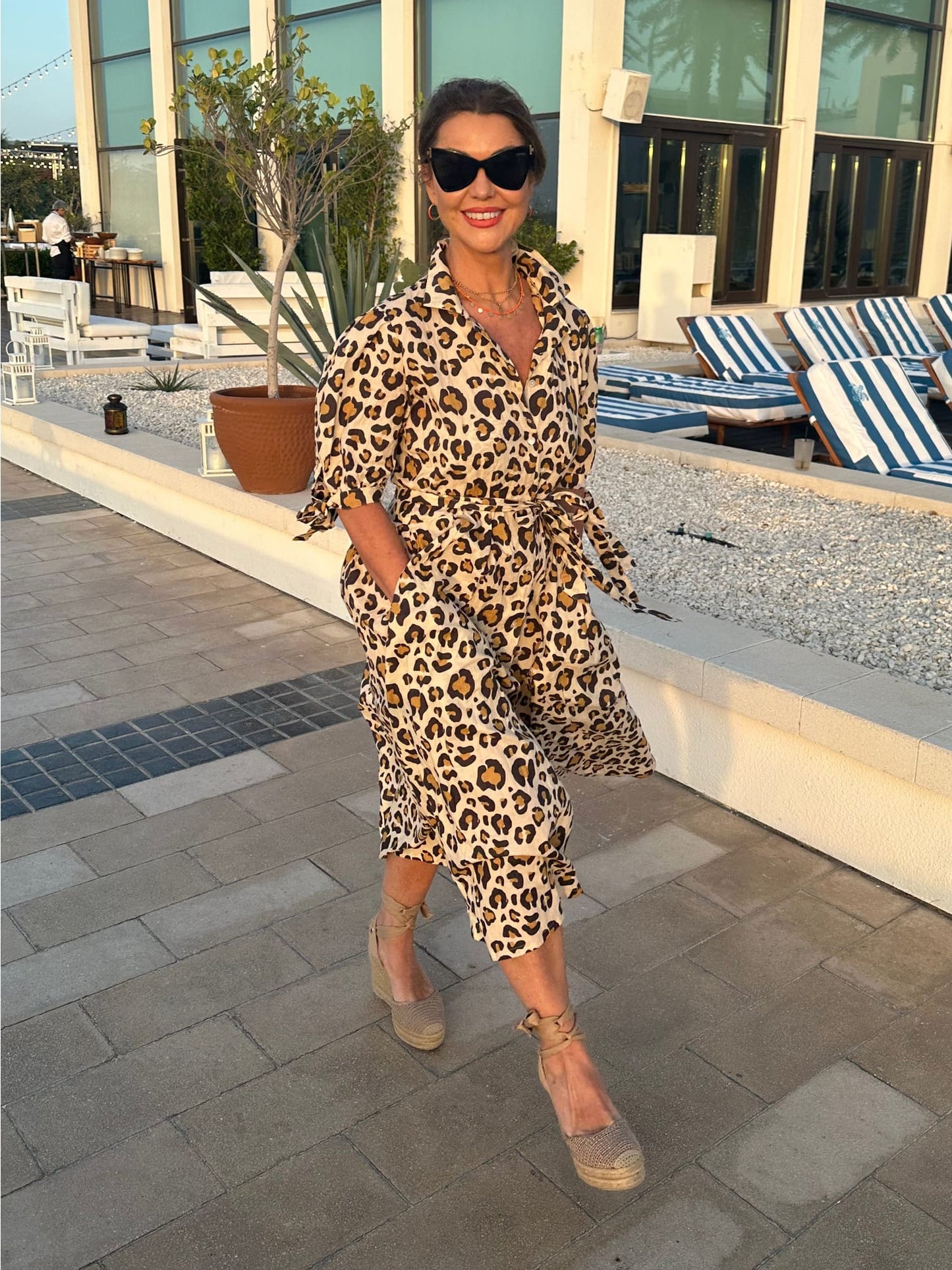 ‘FAITH’ SHIRTDRESS IN LEOPARD