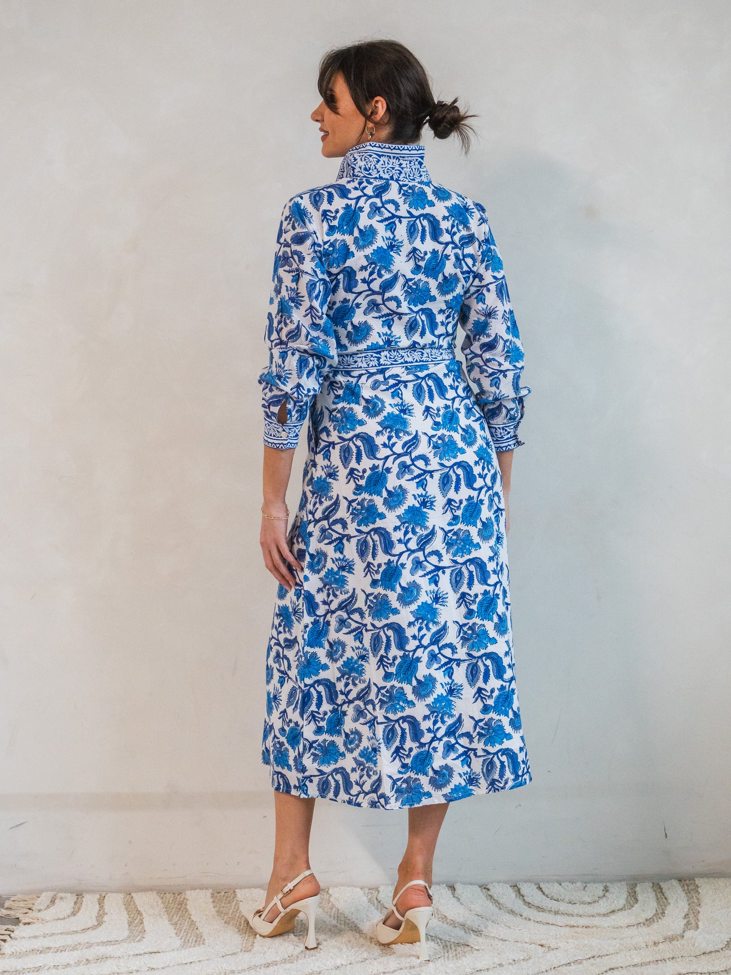 'JOYFUL' DRESS IN BLUE IRIS