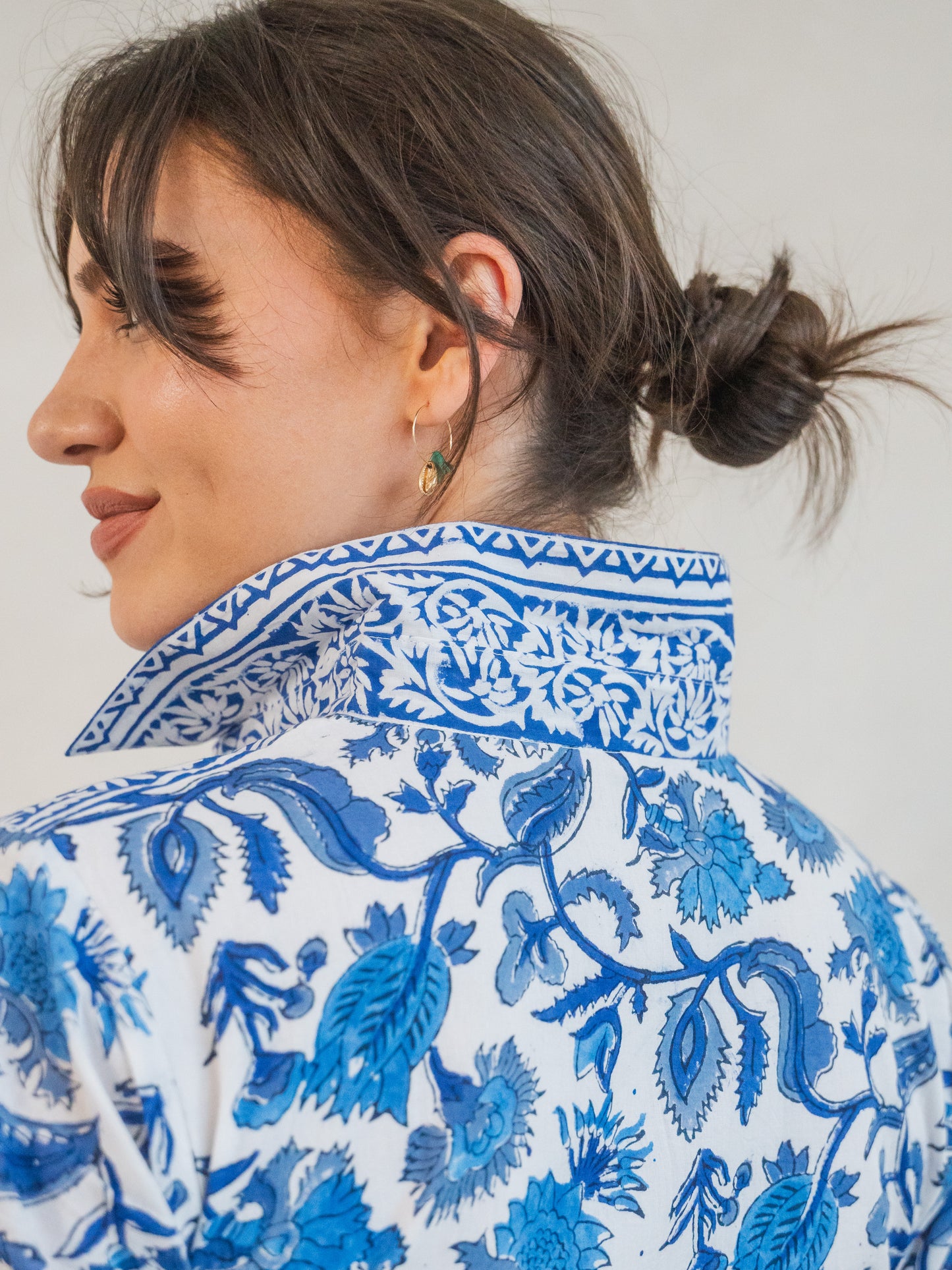 'JOYFUL' DRESS IN BLUE IRIS