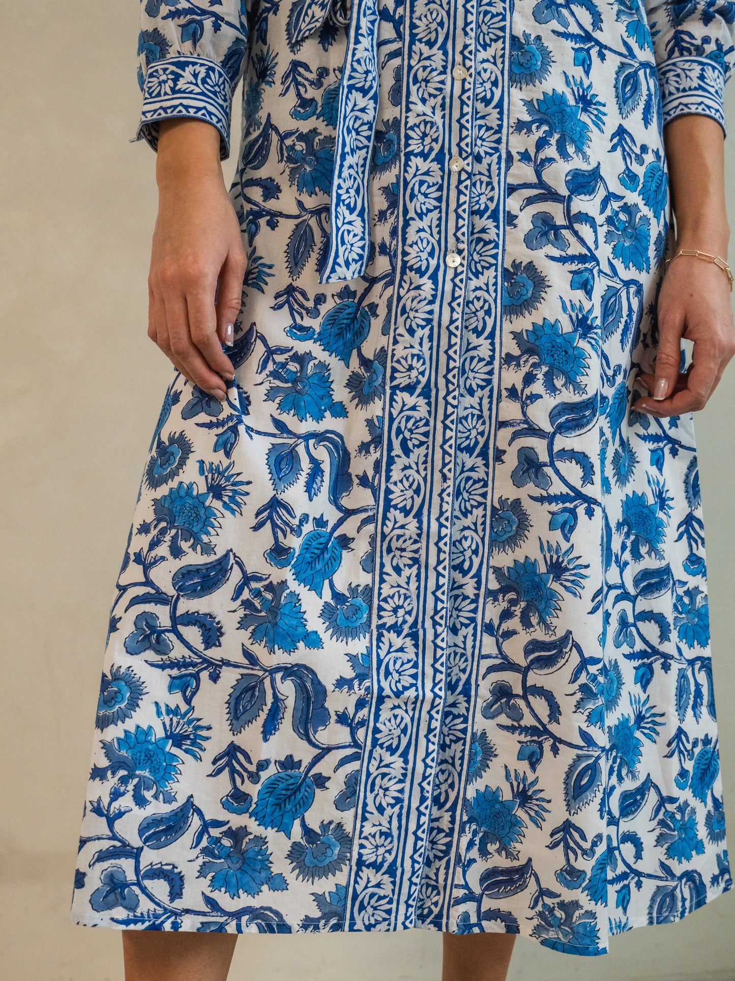 'JOYFUL' DRESS IN BLUE IRIS