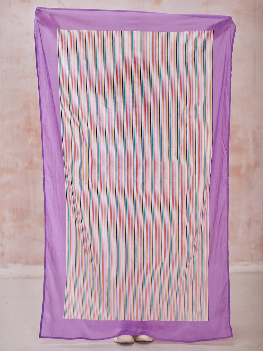 PAREO IN LILAC MULTI STRIPE