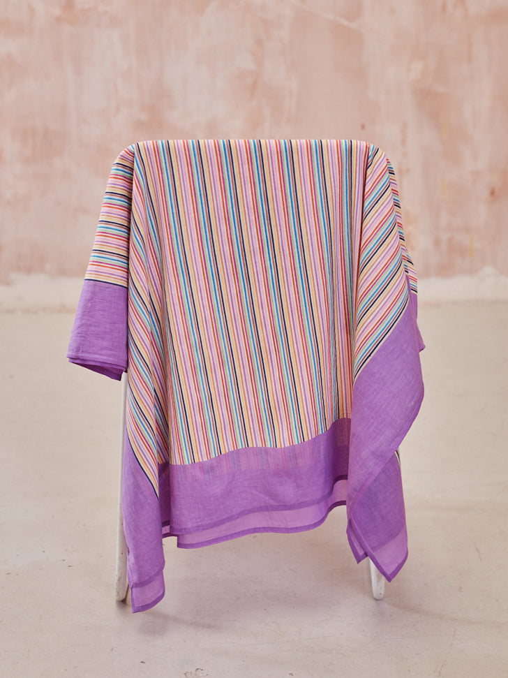 PAREO IN LILAC MULTI STRIPE