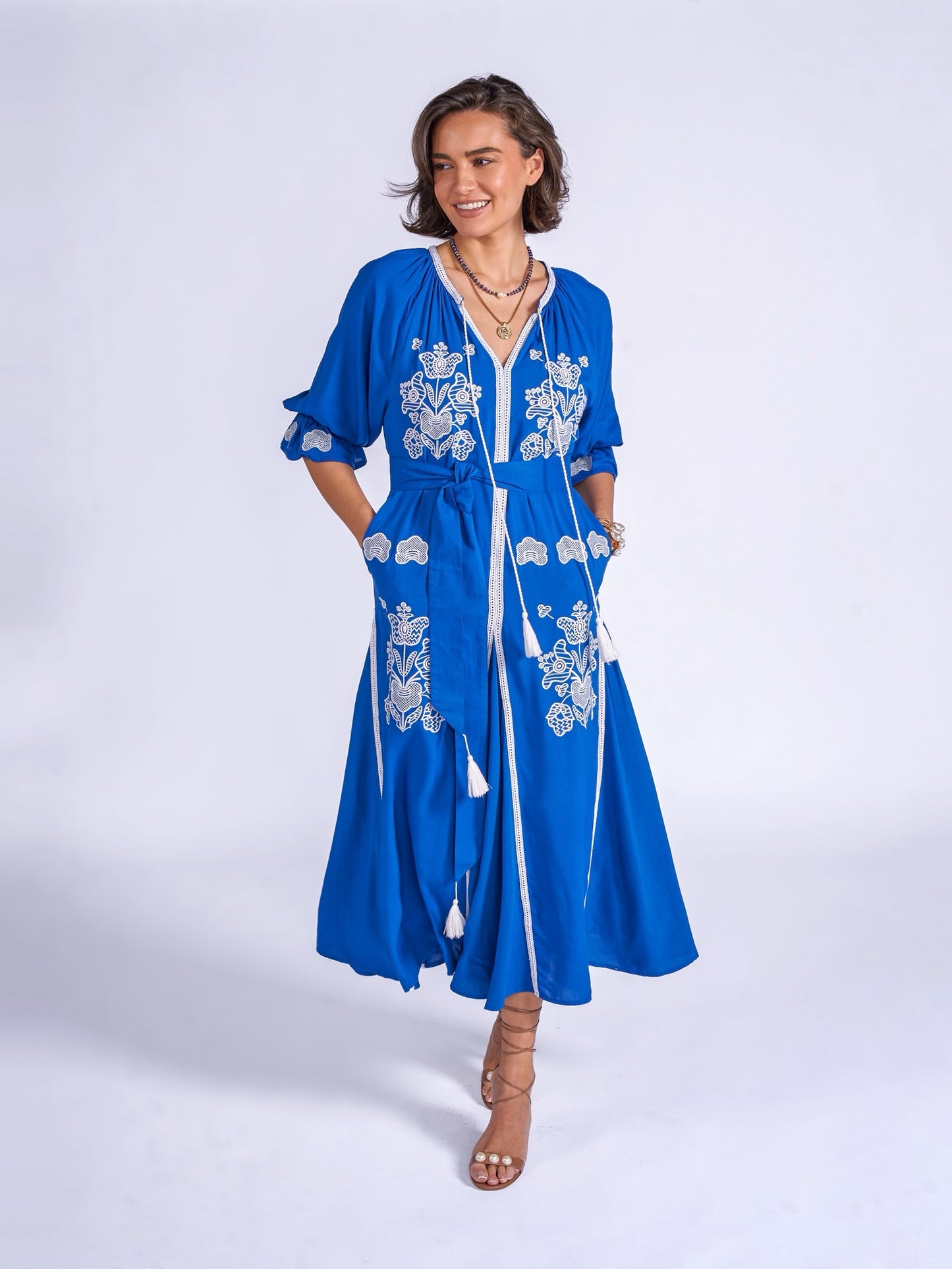 'LYRA' DRESS IN ROYAL BLUE'