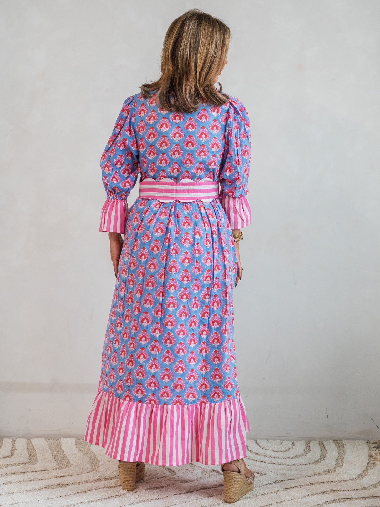 'NO REGRETS' DRESS IN STRAWBERRIES AND CREAM