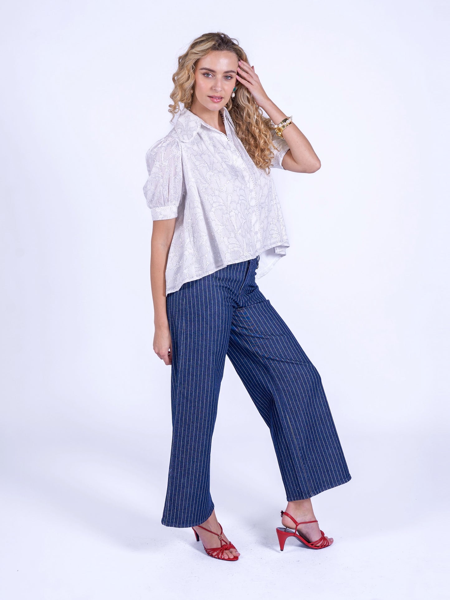 'PADDINGTON' BLOUSE BLUE PARADISE
