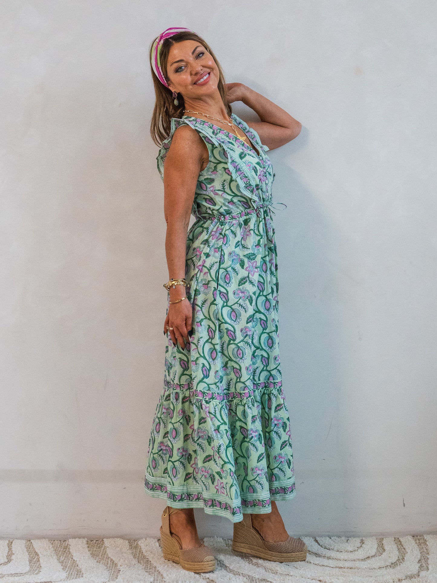 'PARI' DRESS IN MINT JULEP