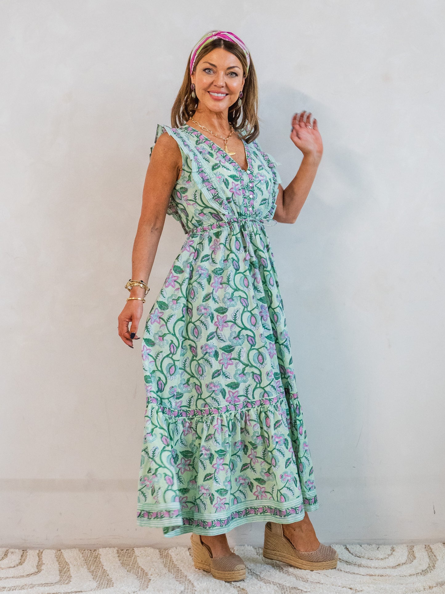 'PARI' DRESS IN MINT JULEP
