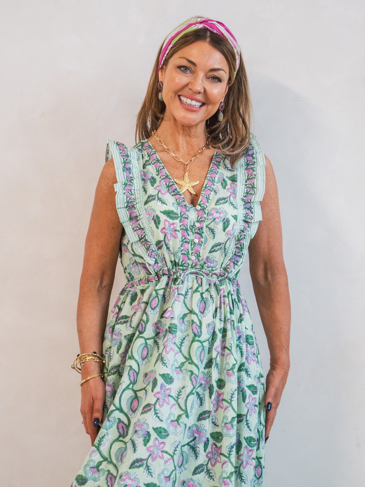 'PARI' DRESS IN MINT JULEP