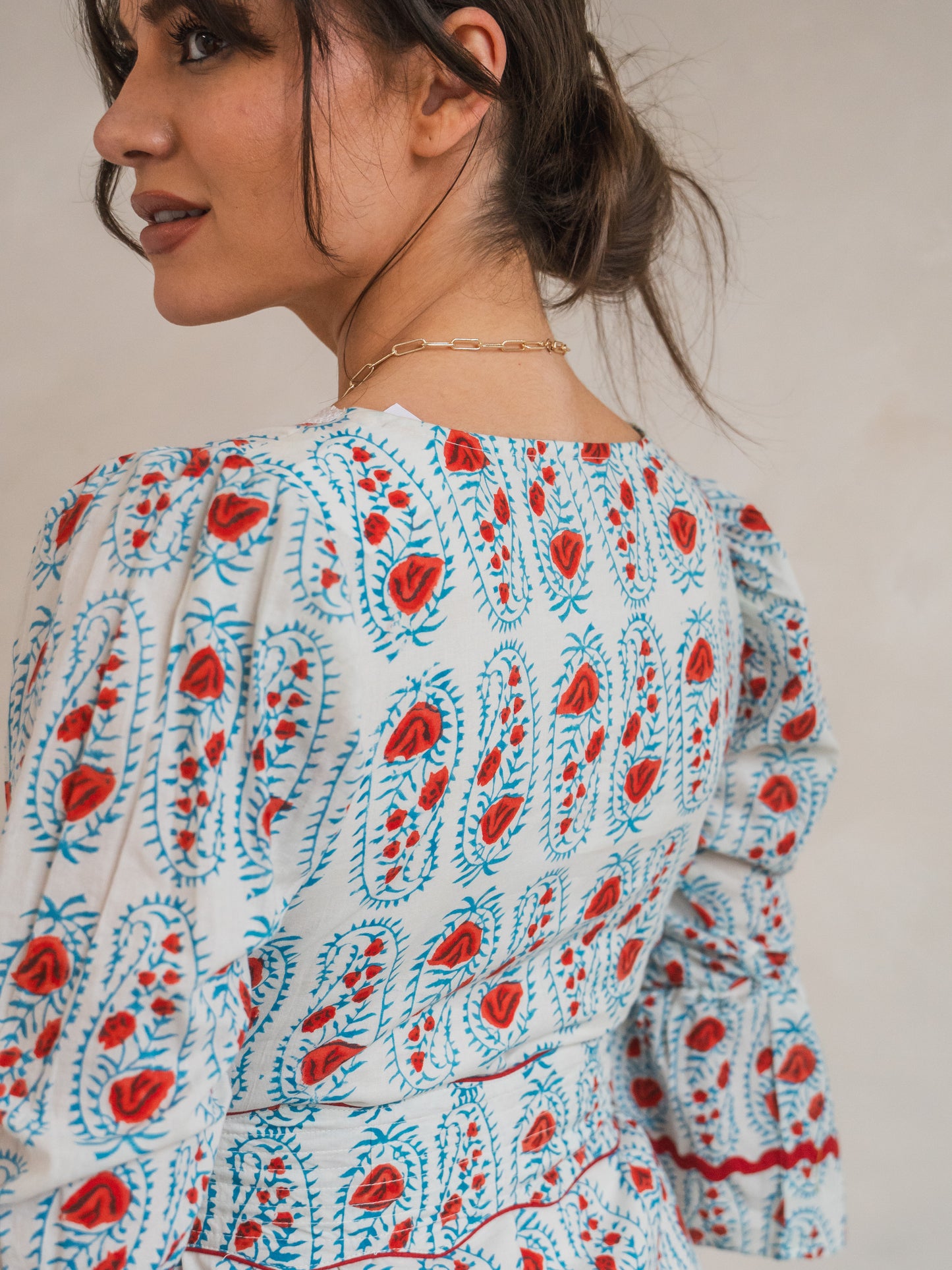 'PORTRAIT' DRESS IN ANTIQUE ROSE