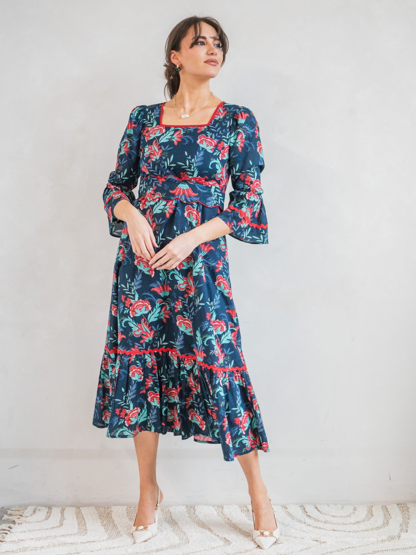 'PORTRAIT' DRESS IN SOLSTICE SKY
