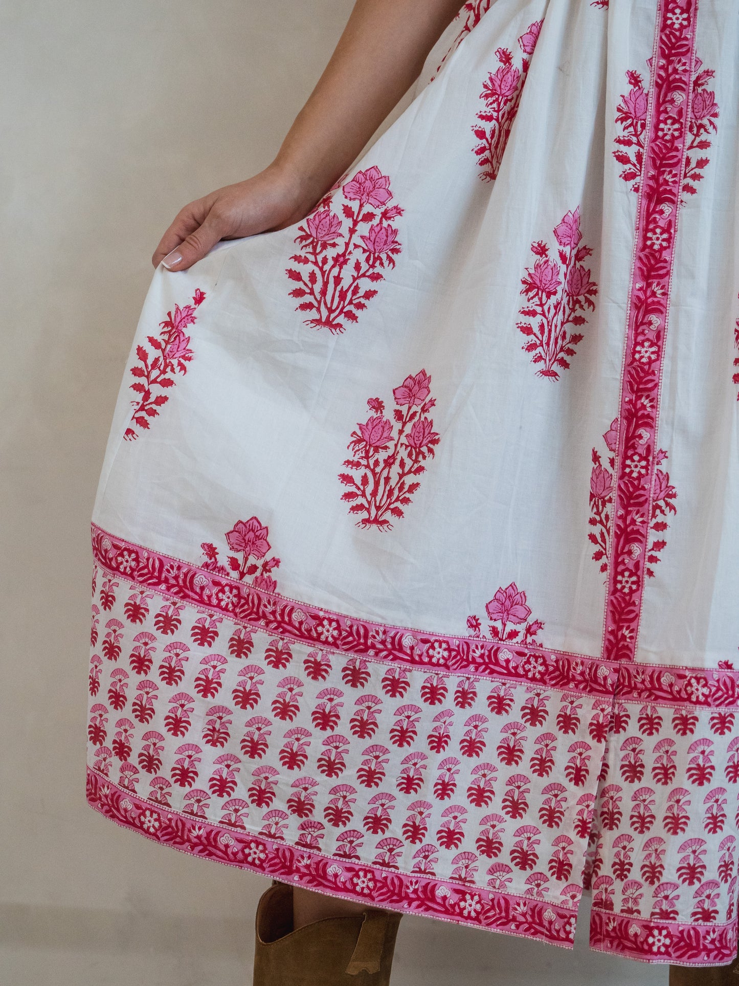 'SHORE' DRESS IN BEACH ROSE
