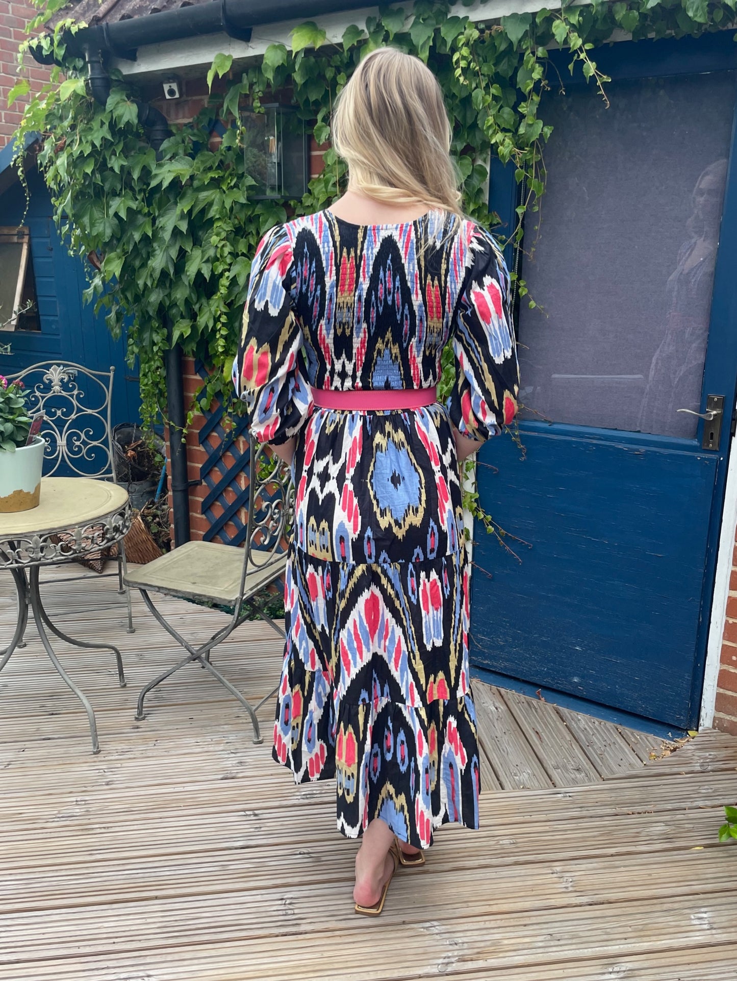 'GRACE' MIDNIGHT IKAT (MIDI)